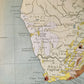Philips Comparative Wall Atlas Of Africa Circa 1950s
