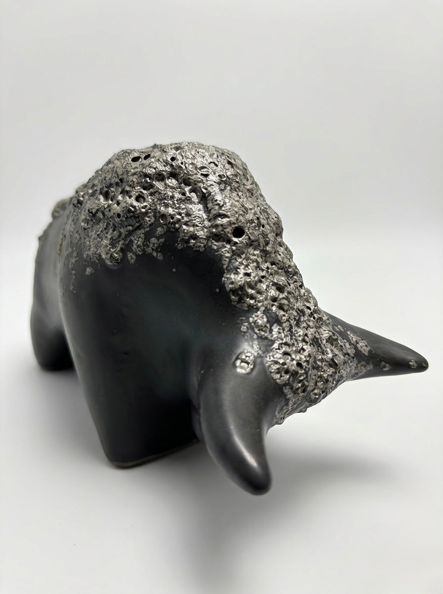 Otto Keramik Classic Ceramic Bull West German Pottery Fat Lava