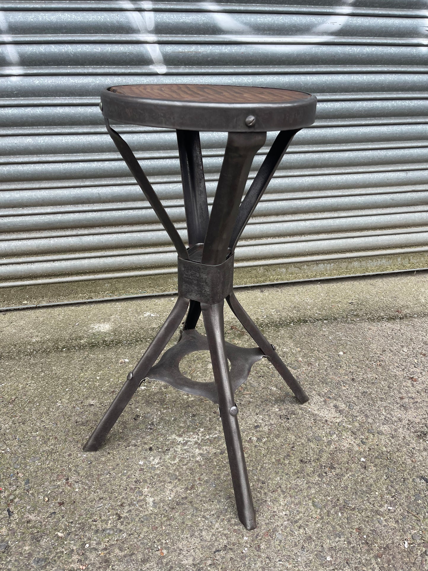 1930s British Made Industrial Work Stool By Brooks - Evertaught
