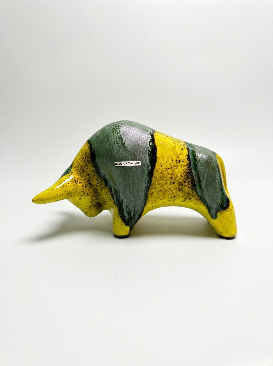 Otto Keramik Classic Ceramic Bull West German Pottery Fat Lava