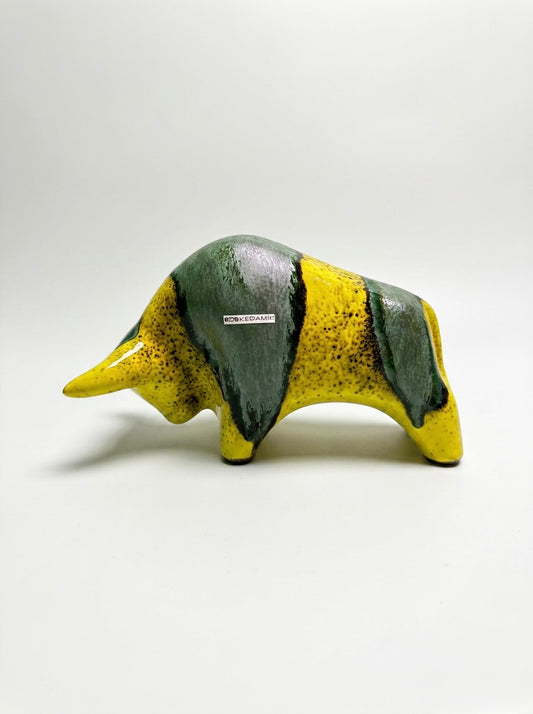 Otto Keramik Classic Ceramic Bull West German Pottery Fat Lava