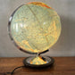 Vintage 1960s DBG Duo Glass Globe Lamp Darmstadt Germany