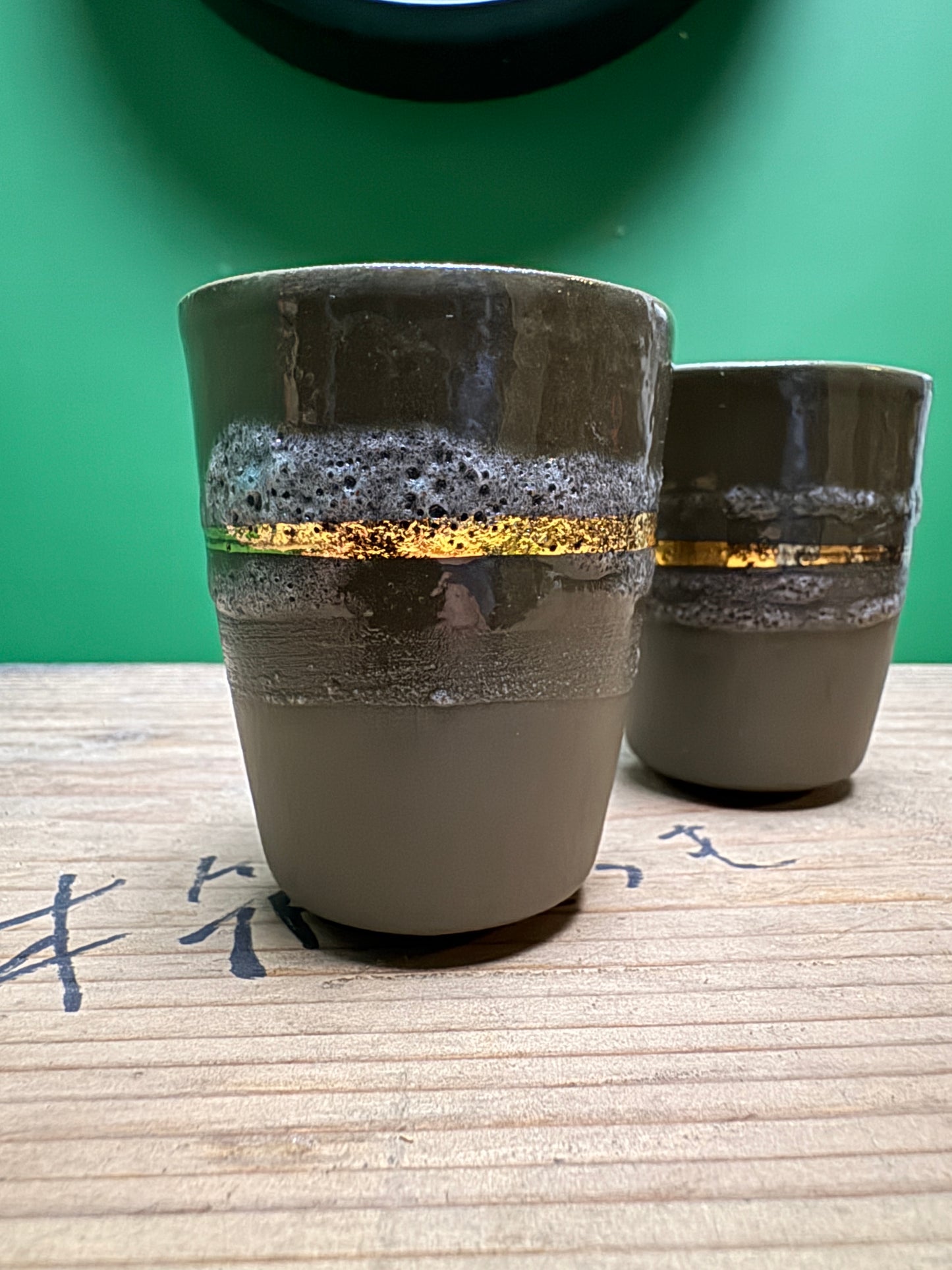 Hand Made Turkish Coffee / Espresso Cups By Renowned Design Ceramicist Saliha Kartal