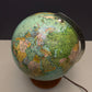 Vintage 1960s German Glass Globe Lamp By JRO Globus Munchen