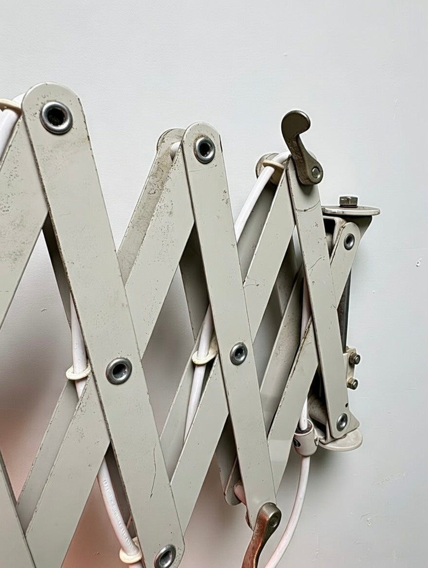 1970s Industrial Scissor Lamp By SIS Germany.