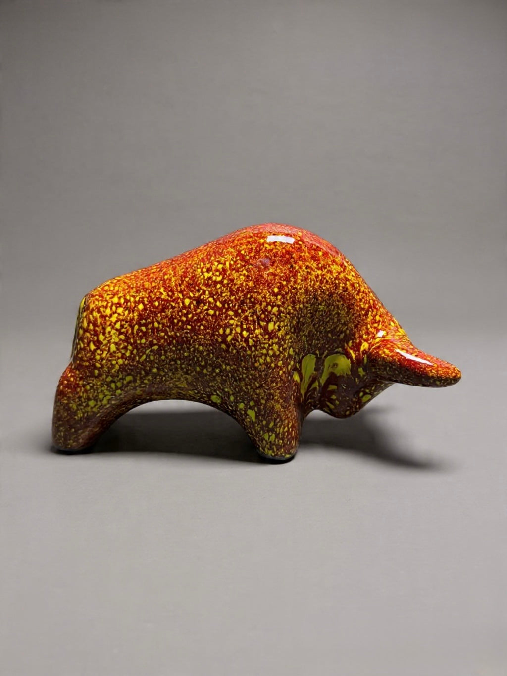Otto Keramik Classic Ceramic Bull West German Pottery Fat Lava