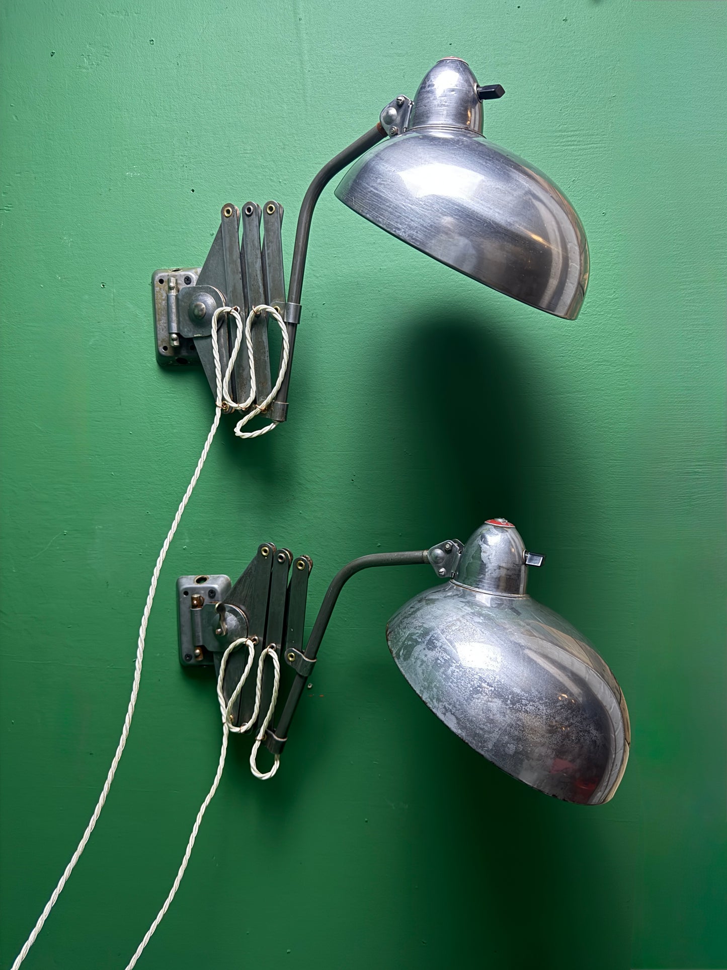 1950s Industrial Scissor Lamps By Helo Leuchten