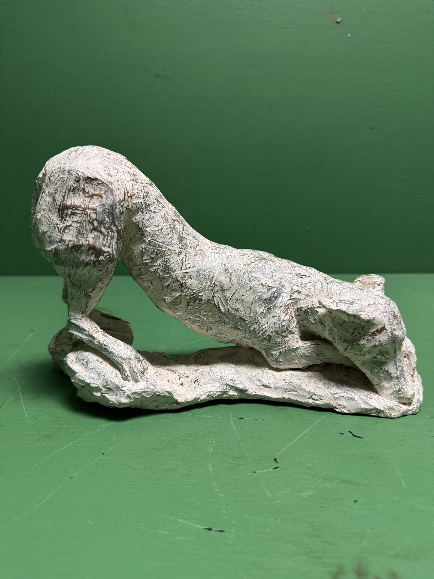 Hand Made Signed Dog Sculpture