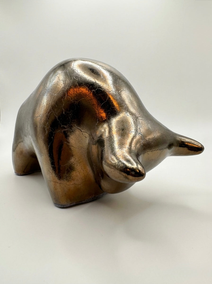 Otto Keramik Classic Ceramic Bull West German Pottery Fat Lava