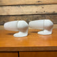 1950s Porcelain & Opaline Glass Bathroom Lights By Sigvard Bernadotte For IFO