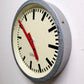1960s East German Industrial Factory Clock By RFT