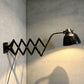 1940s Industrial Scissor Lamp By Helo Leuchten