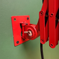 1970s Bright Orange Scissor Lamps By SIS Germany