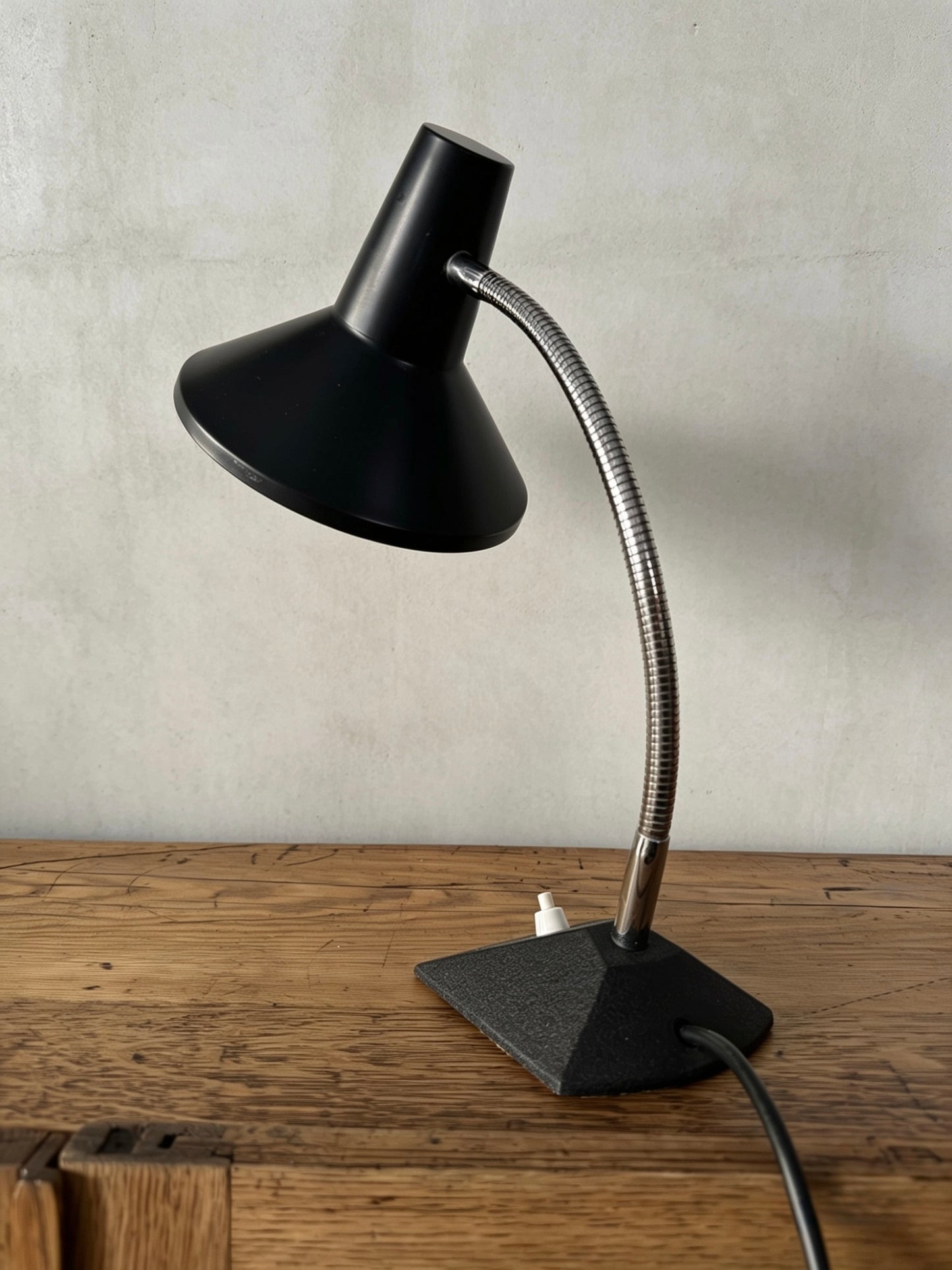 1970s German Retro Gooseneck Table Lamp