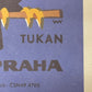 Limited Edition Czech Match Box Art Poster 173 of 240 Zoo Praha Toucan