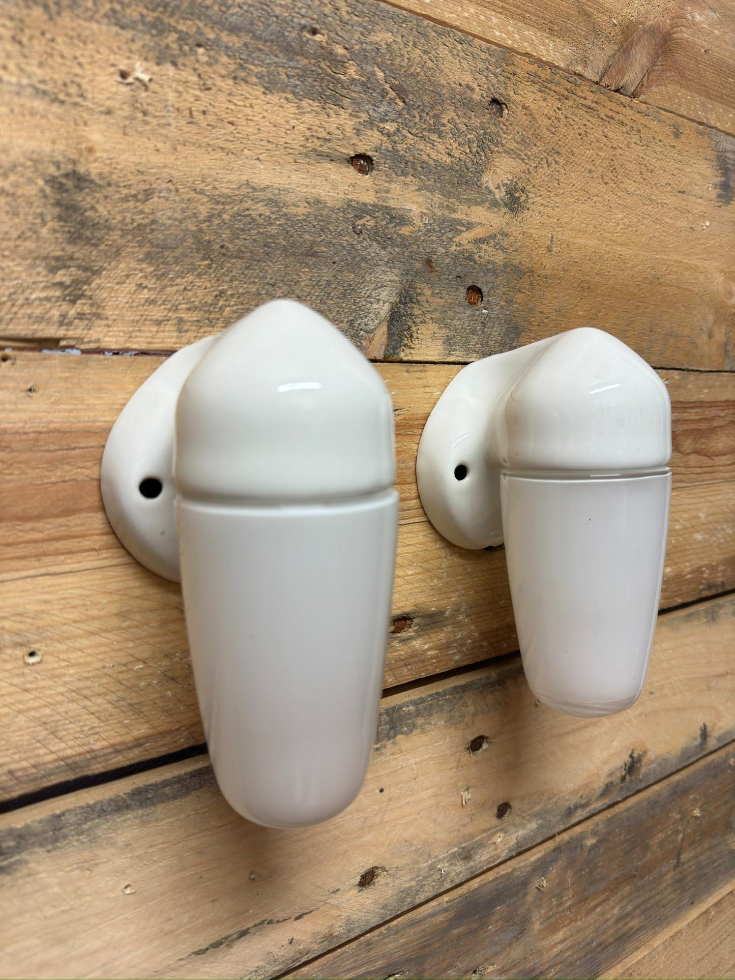 1950s Porcelain & Opaline Glass Bathroom Lights By Sigvard Bernadotte For IFO