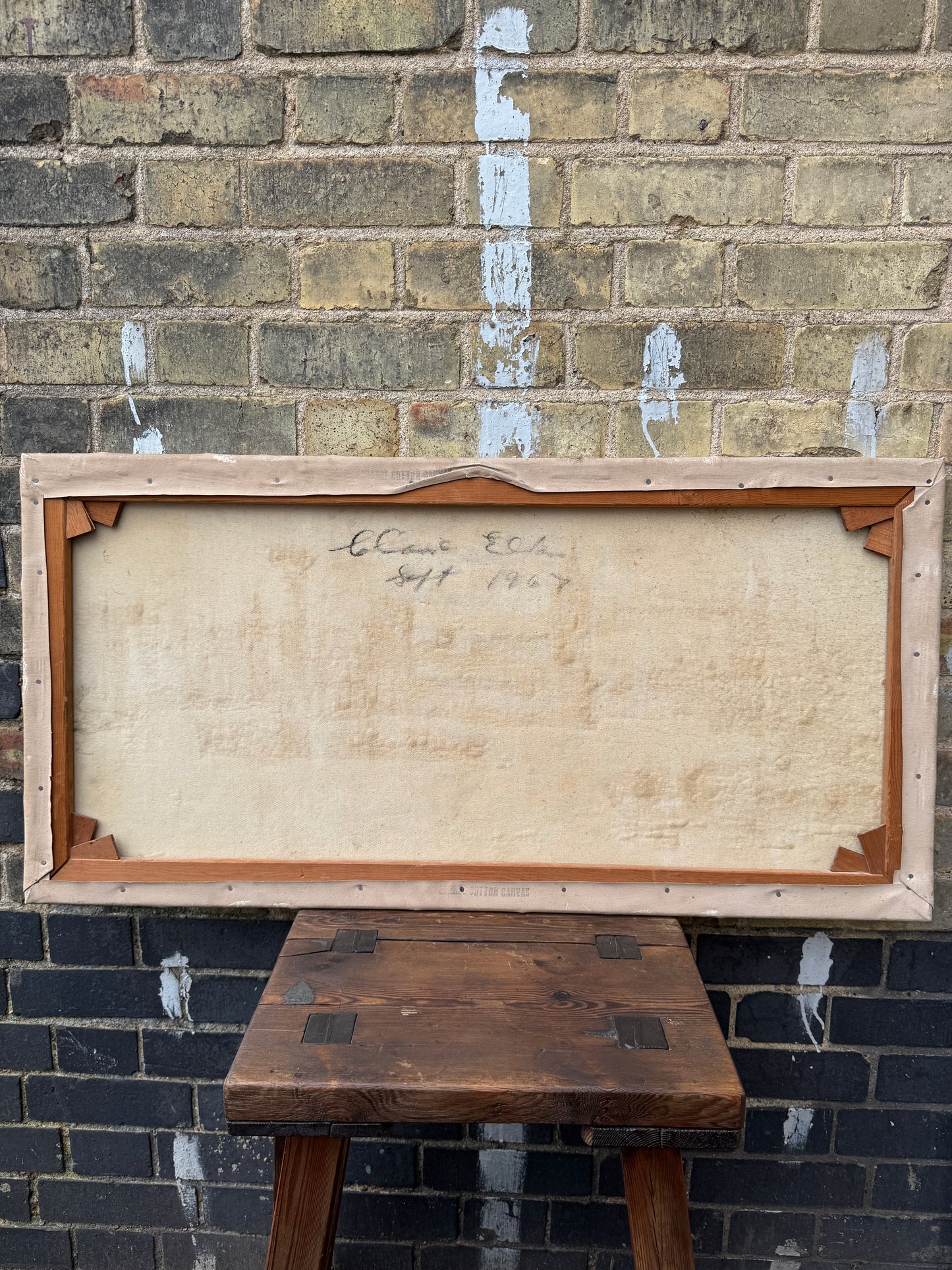 1967 Signed Oil On Canvas View Of London