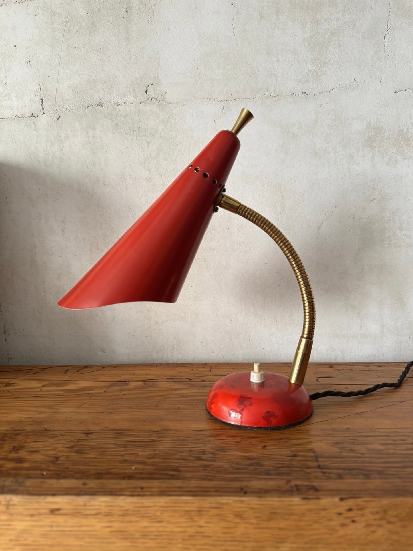 1960s Italian Gooseneck Table Lamp By Stilnovo