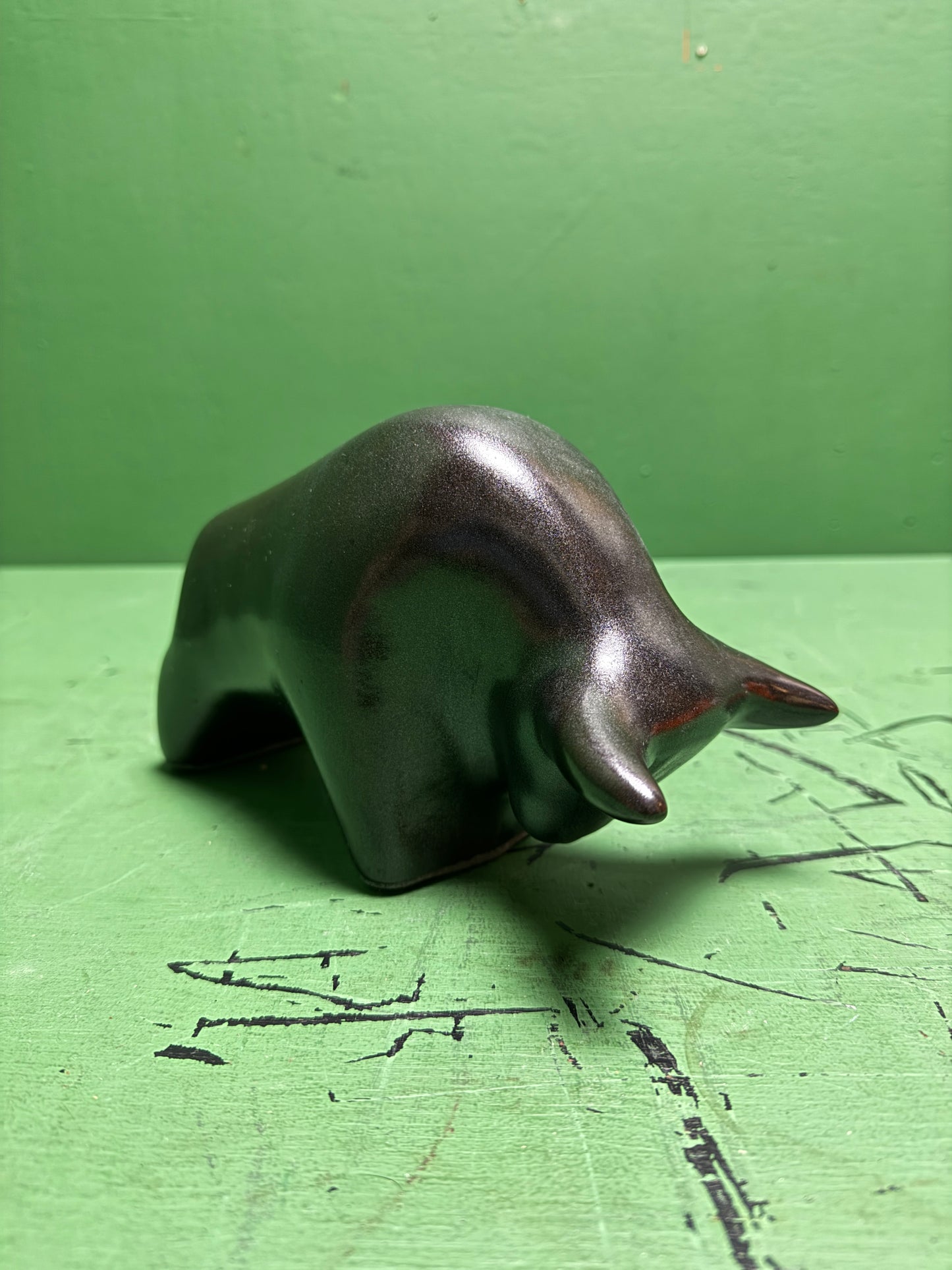 Otto Keramik Classic Ceramic Bull West German Pottery Fat Lava