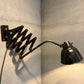 1940s Industrial Scissor Lamp By Helo Leuchten