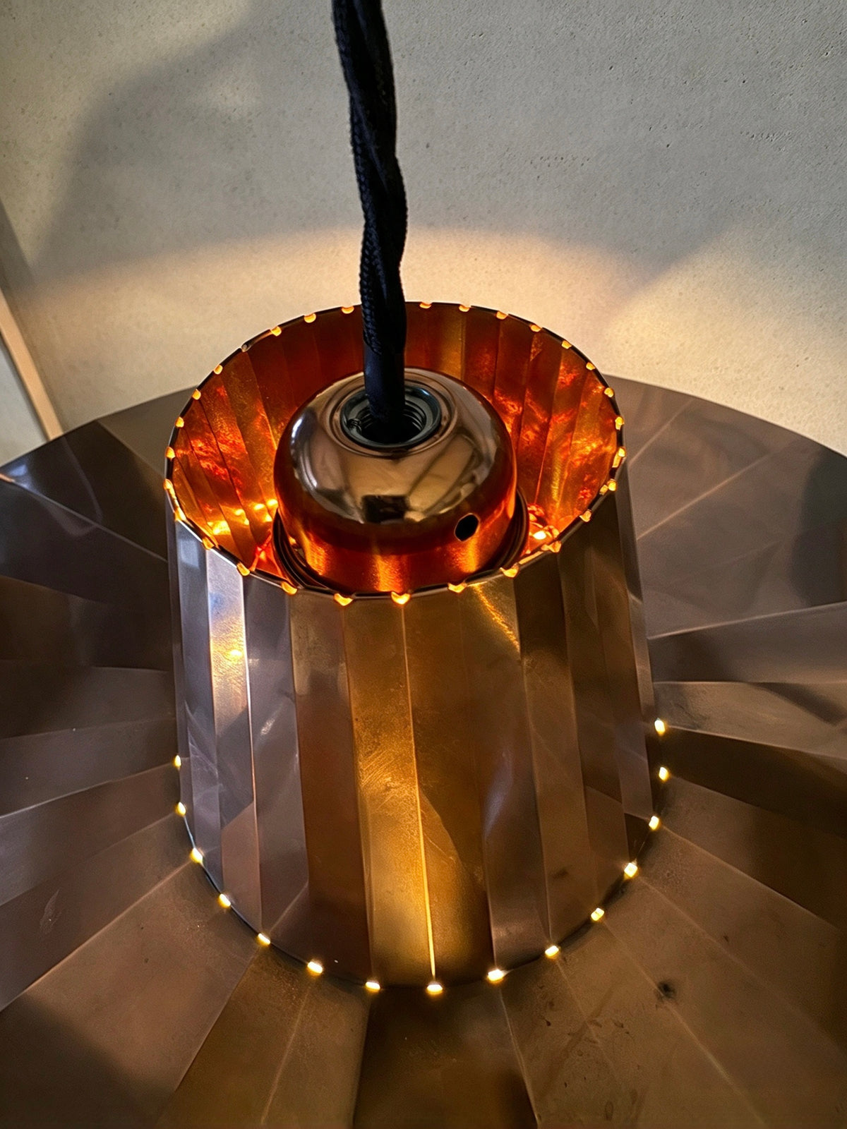 Copper Pendant Light Model CL-30 By David Derksen Design