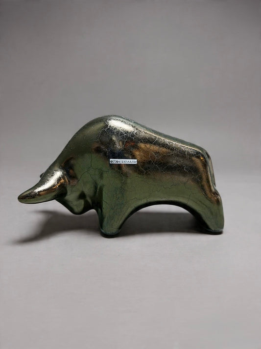 Otto Keramik Classic Ceramic Bull West German Pottery Fat Lava