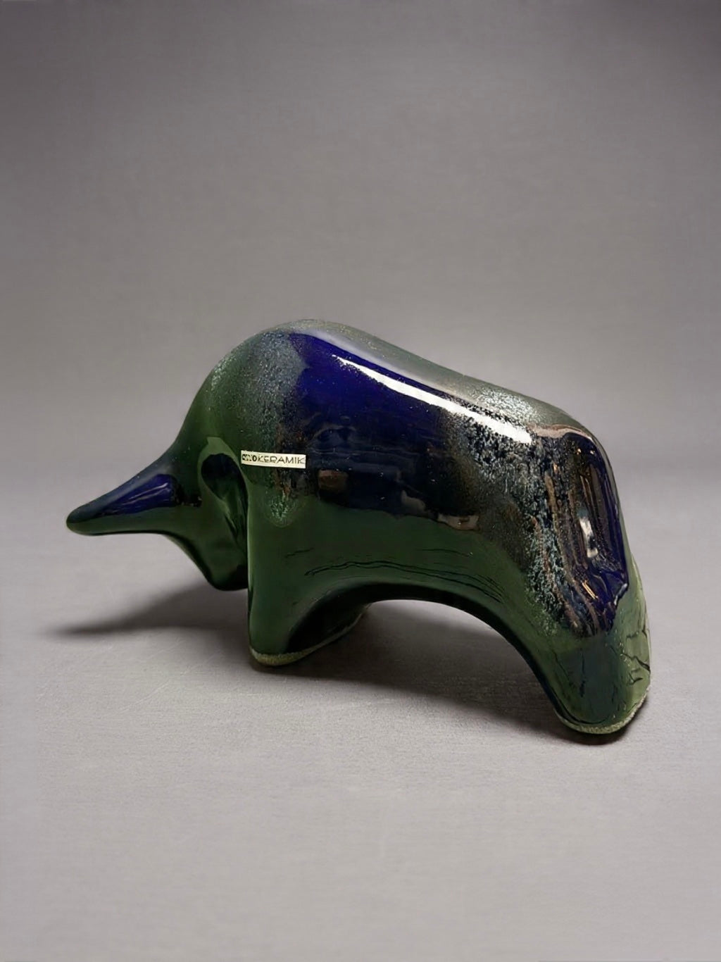 Otto Keramik Classic Ceramic Bull West German Pottery Fat Lava