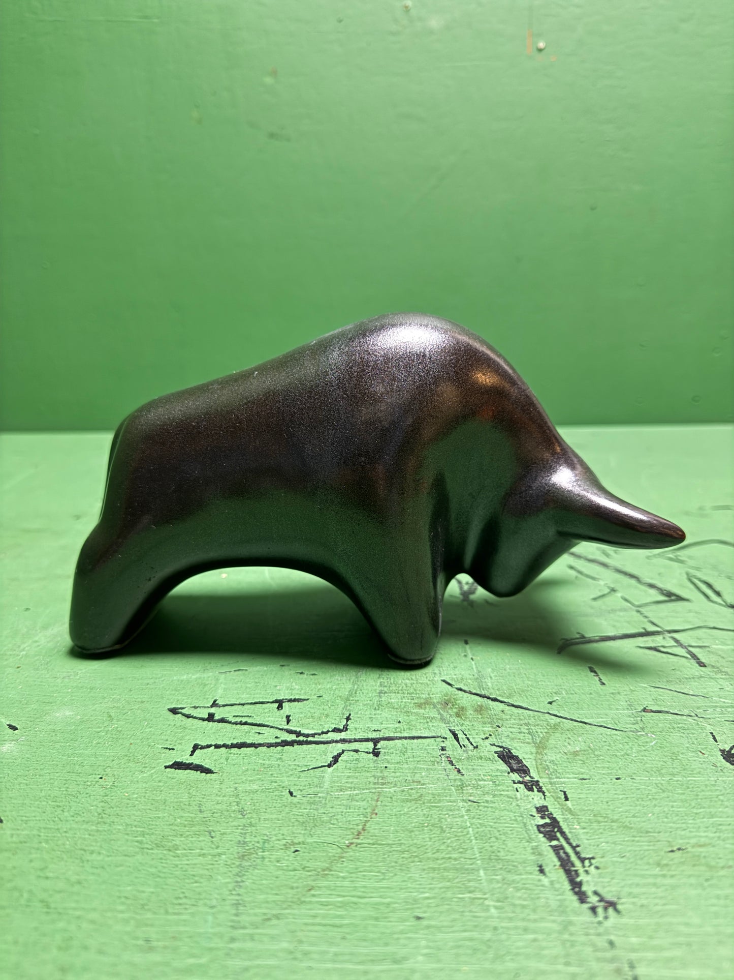 Otto Keramik Classic Ceramic Bull West German Pottery Fat Lava