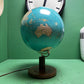 Vintage 1980s German Welt Im Raum Duo Glass Globe Lamp