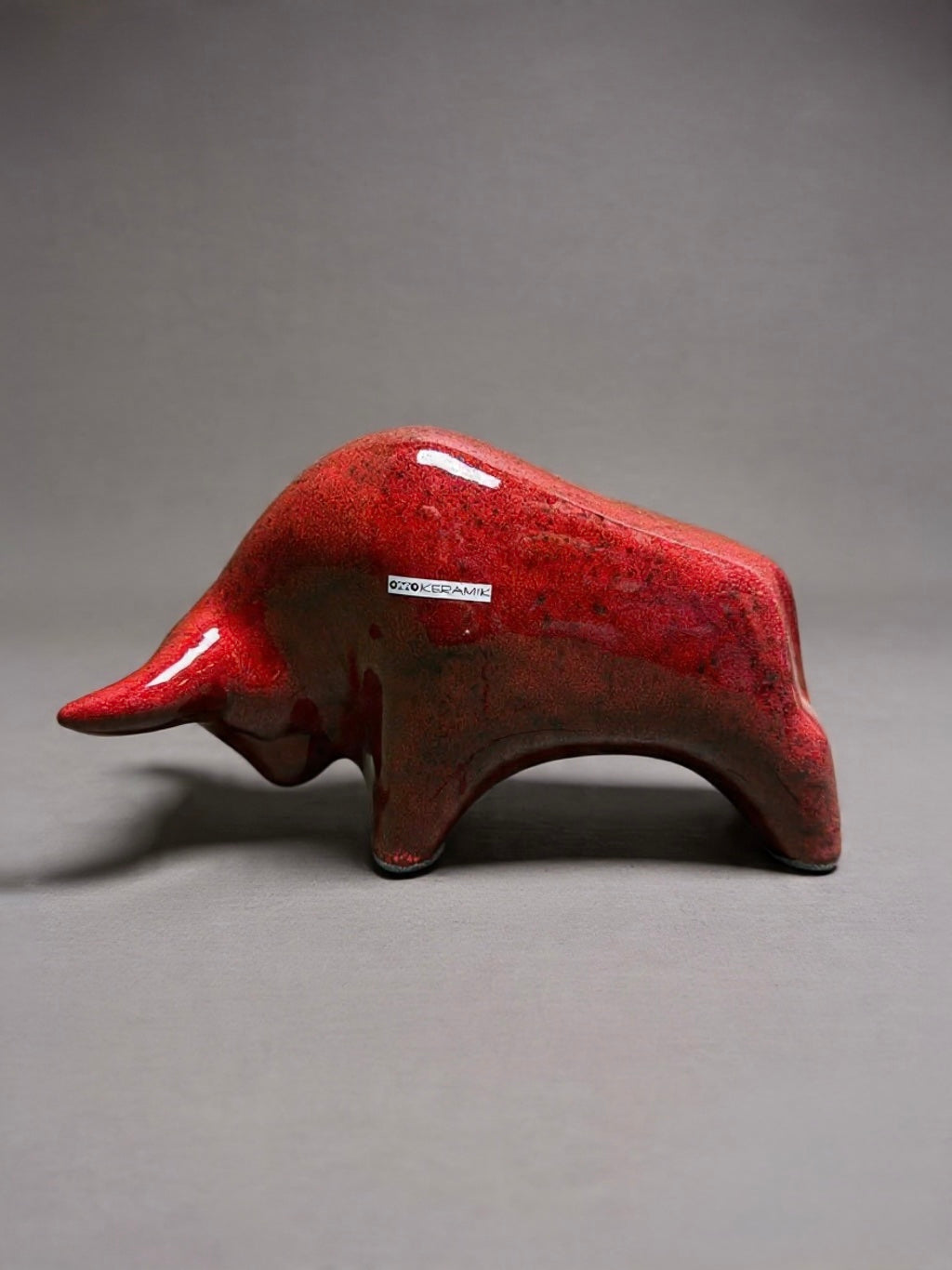 Otto Keramik Classic Ceramic Bull West German Pottery Fat Lava