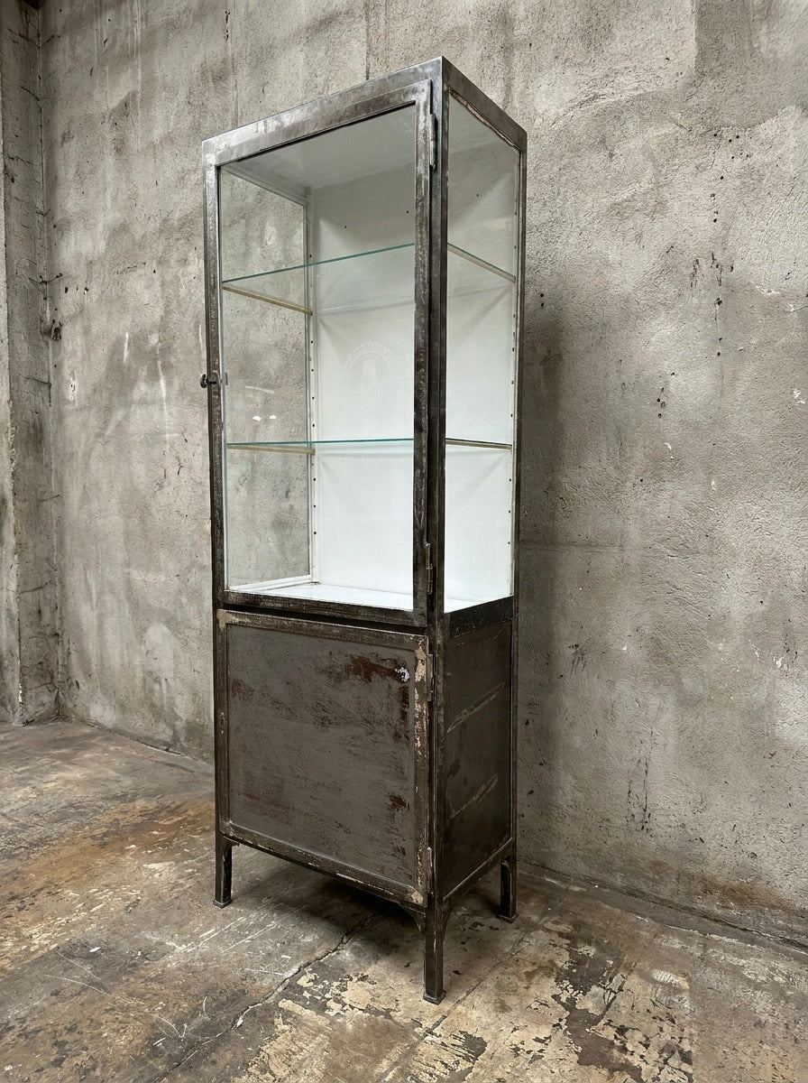 1960s Polish Steel Medical Cabinets