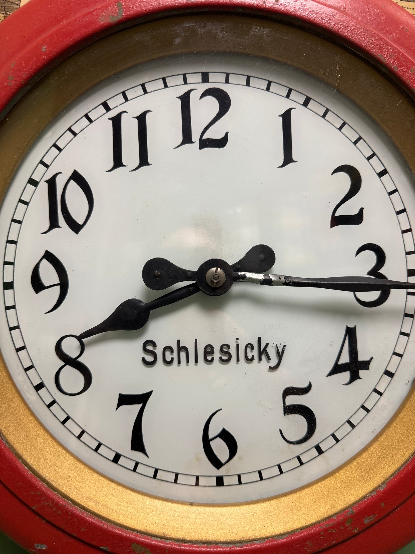 Early 1900s CTW Shop Clock From Renowned Watchmaker & Dealer F.Schlesicky