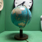 Vintage 1980s German Welt Im Raum Duo Glass Globe Lamp