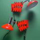 1970s Bright Orange Scissor Lamps By SIS Germany.