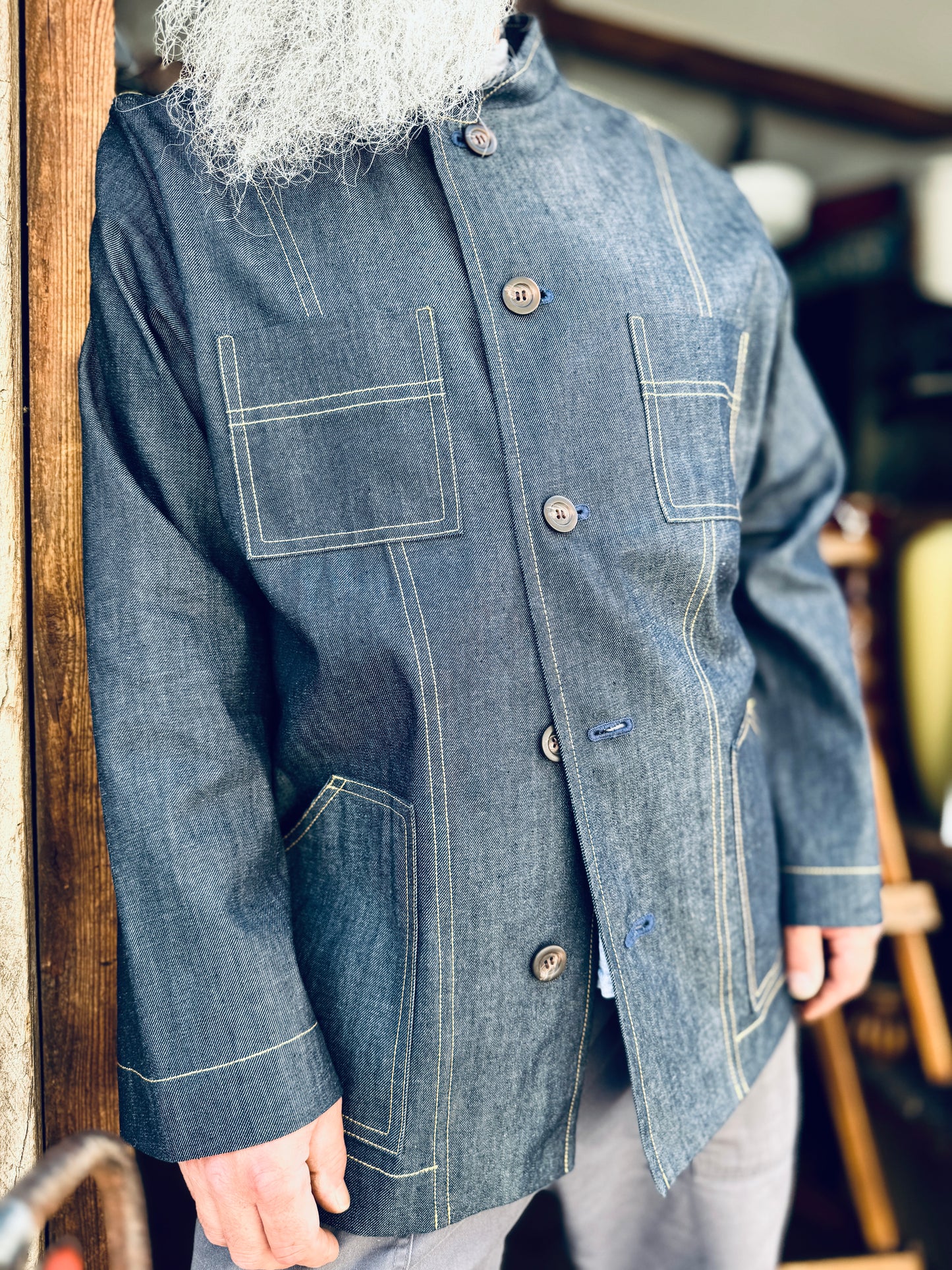The 'Mintan' Made In London Classic Work Wear Denim Over Shirt