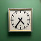 Large 1960's East German Industrial Factory Clocks By Elfema