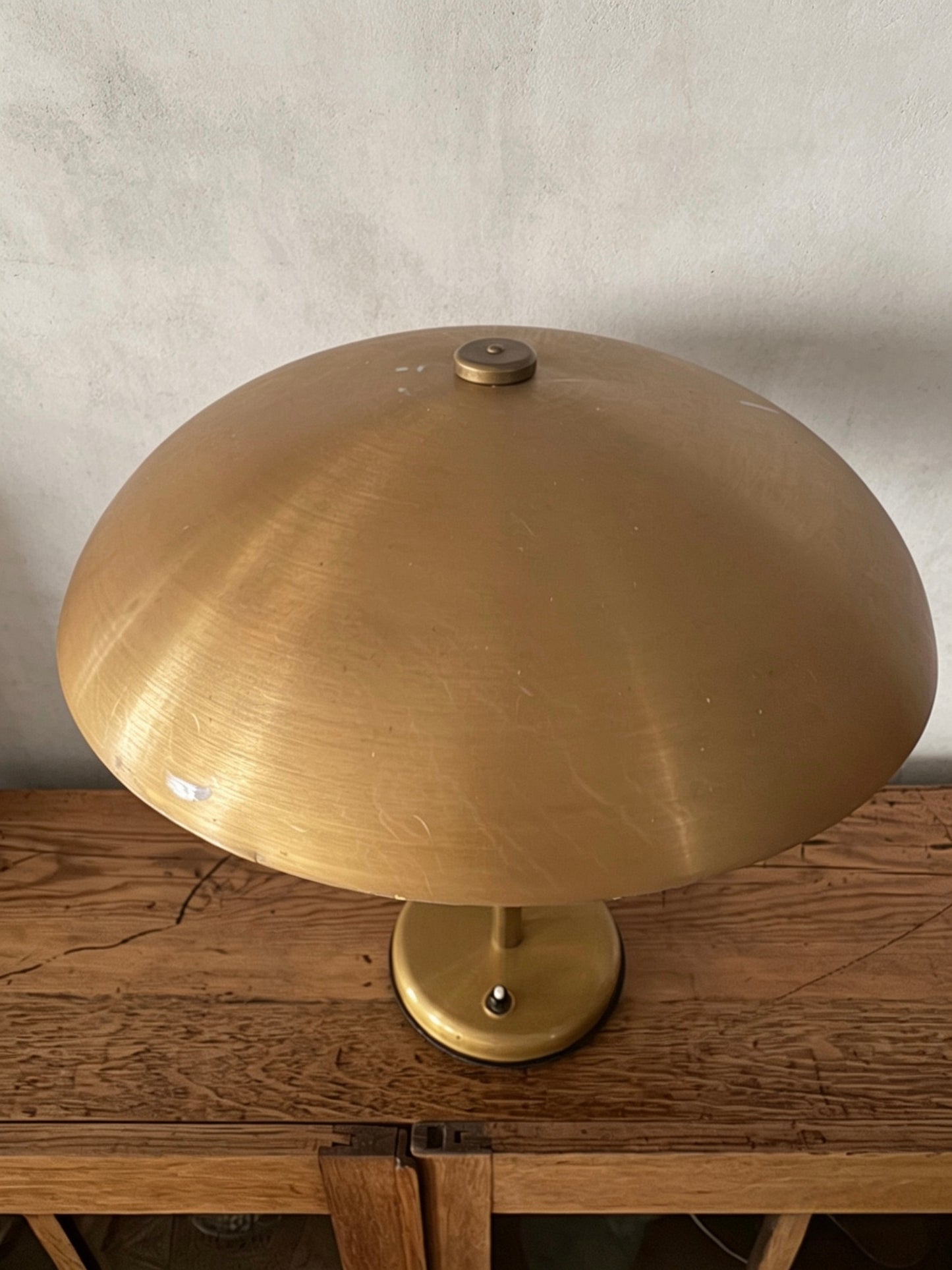 1940s Gold Table Lamp By SBF Sächsische Bronzewarenfabrik