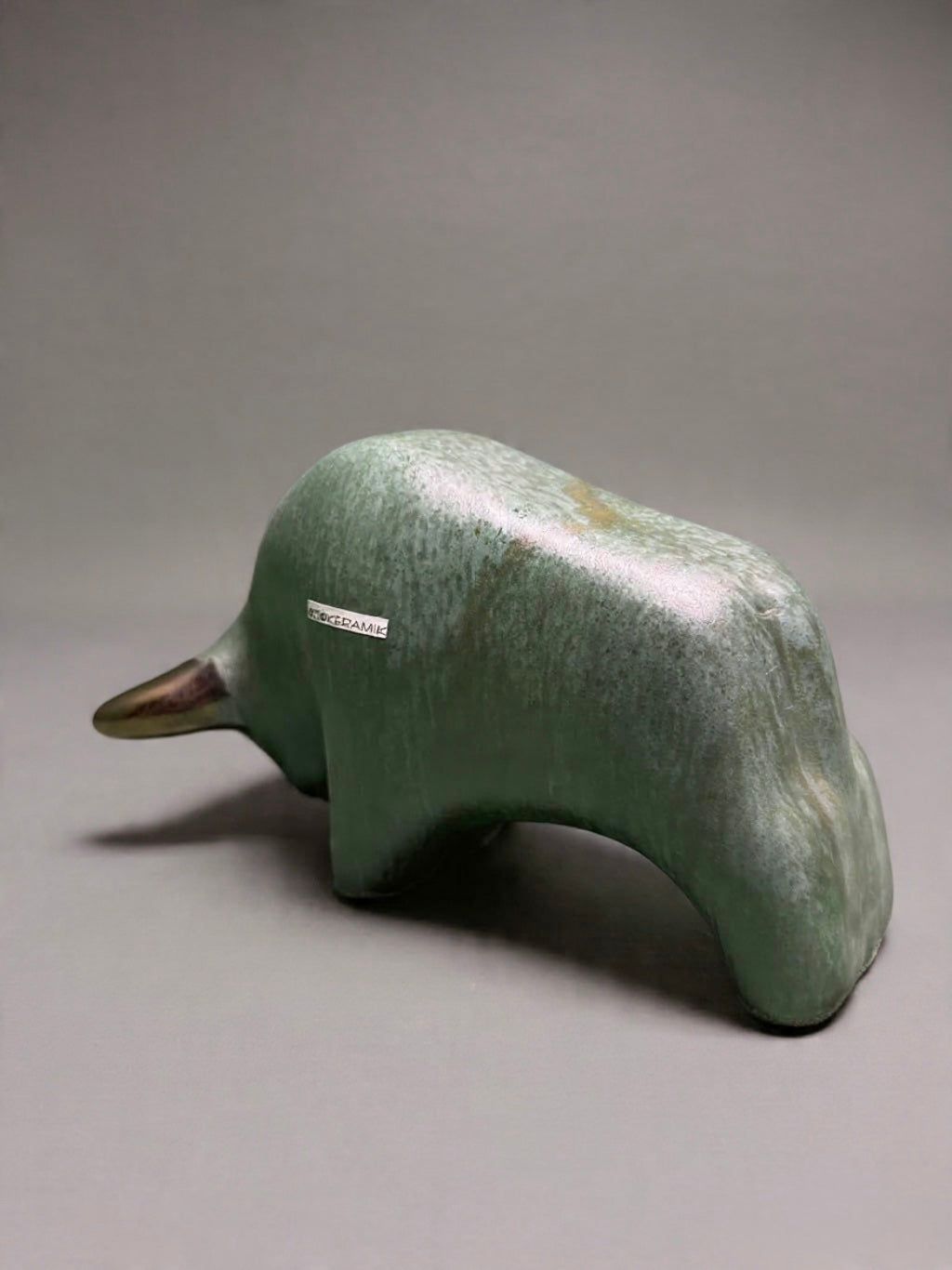 Otto Keramik Classic Ceramic Bull West German Pottery Fat Lava