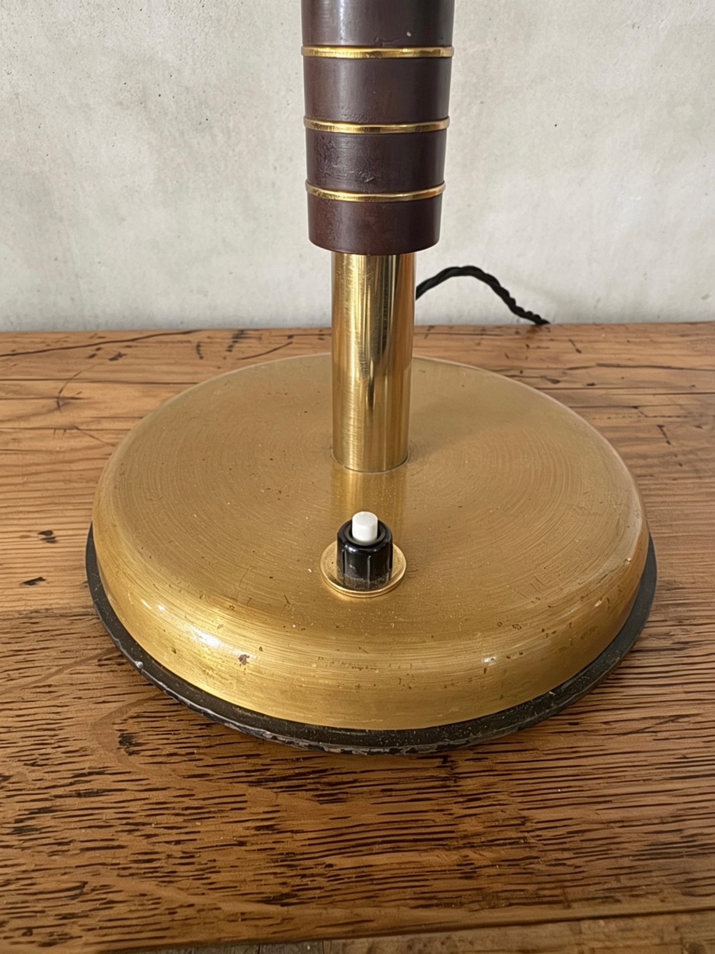 1940s Gold Table Lamp By SBF Sächsische Bronzewarenfabrik