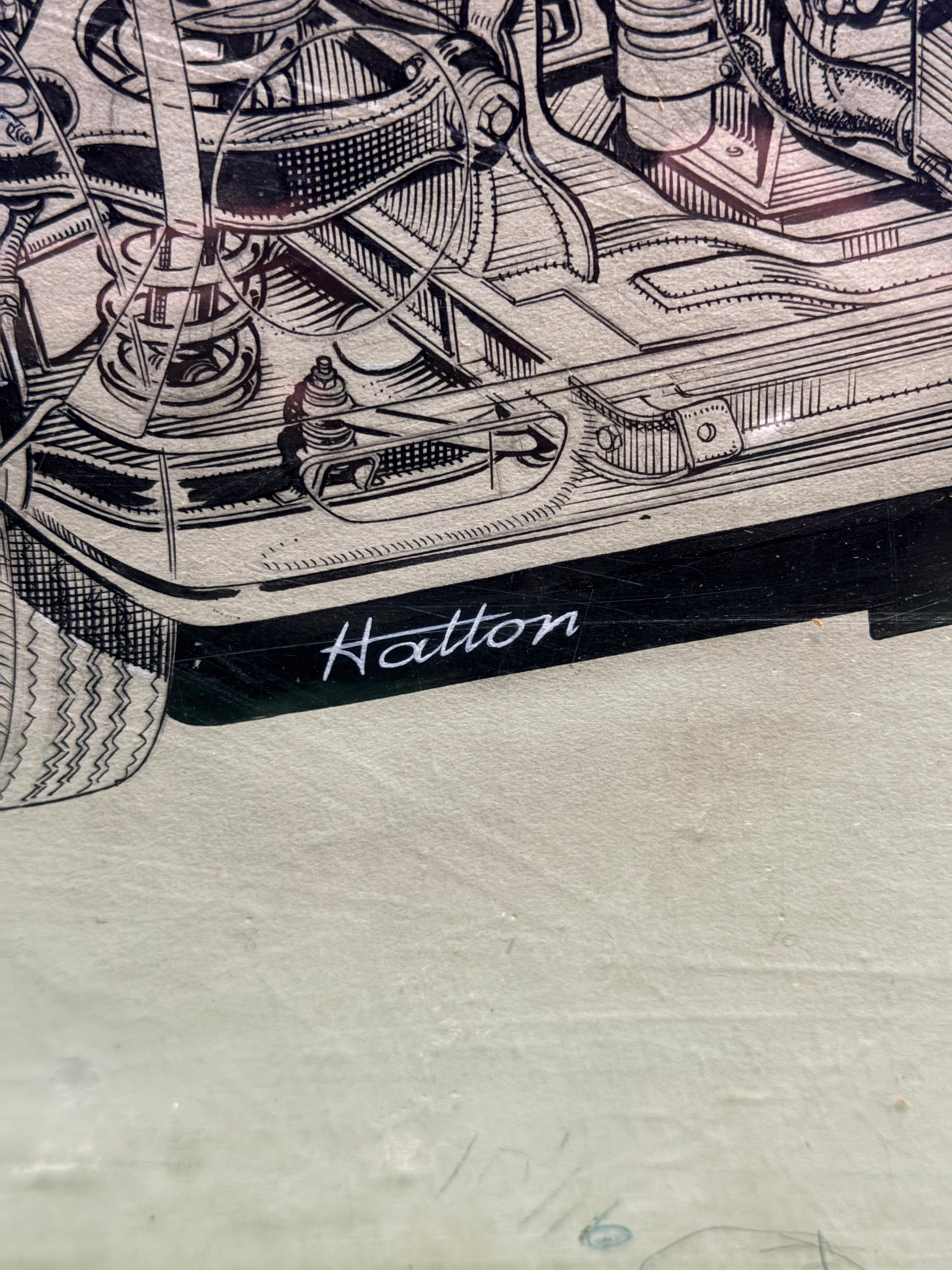 Vauxhall Victor Pen & Ink Cutaway By Brian Hatton 1965