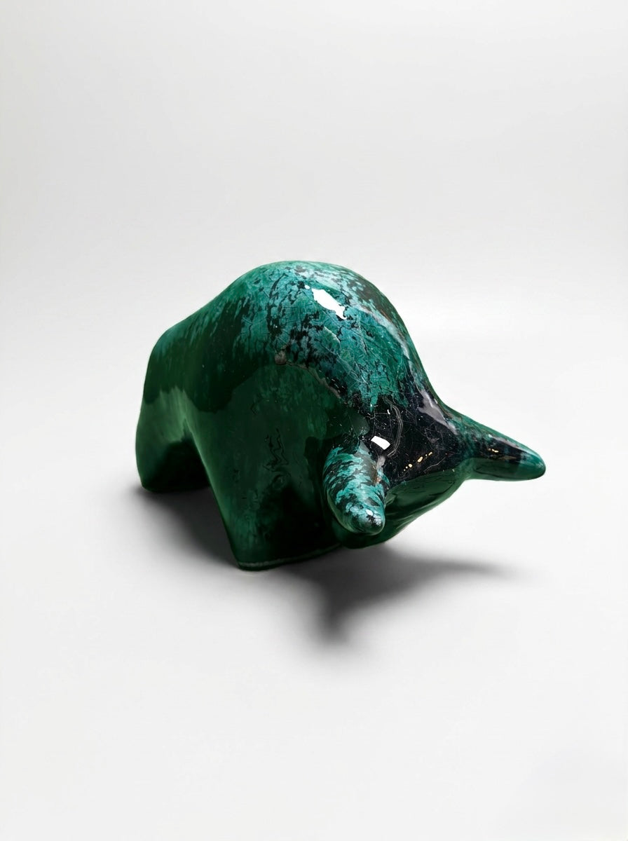 Otto Keramik Classic Ceramic Bull West German Pottery Fat Lava