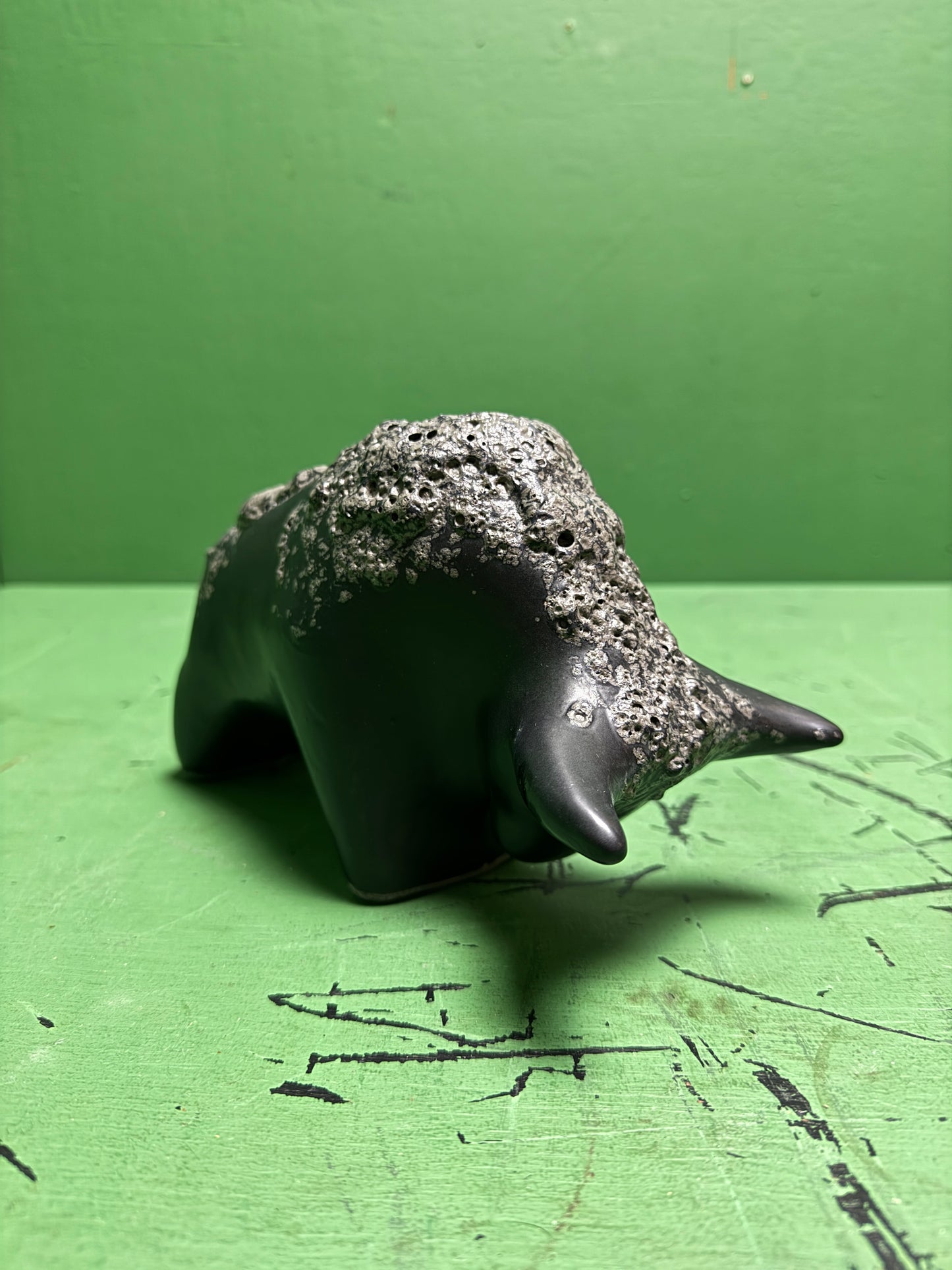 Otto Keramik Classic Ceramic Bull West German Pottery Fat Lava