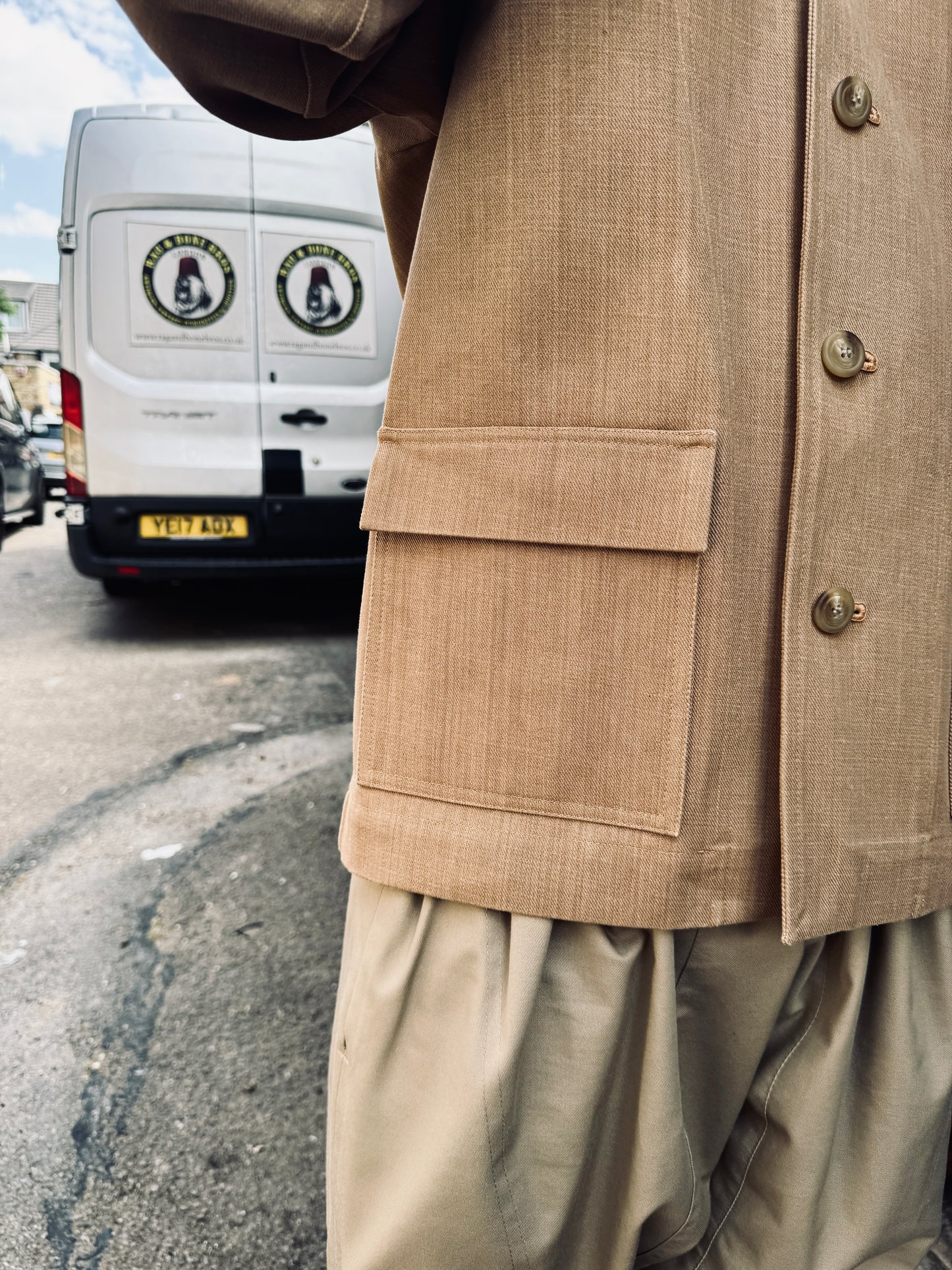 The 'Mintan' Made In London Classic Work Wear Thick Denim Over Shirt