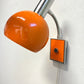 1960s Retro Orange & Chrome Wall Lamp
