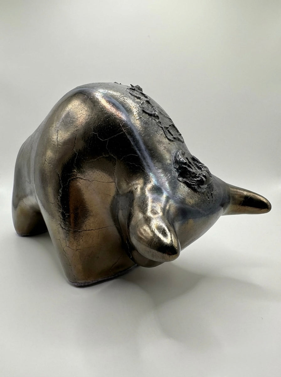 Otto Keramik Classic Ceramic Bull West German Pottery Fat Lava