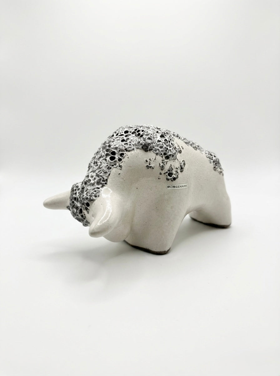 Otto Keramik Classic Ceramic Bull West German Pottery Fat Lava