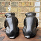 Pair Of Ceramic Bulldogs Dated 1923