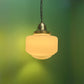 1930s Opaline Pendant Lights With Original Diffusers