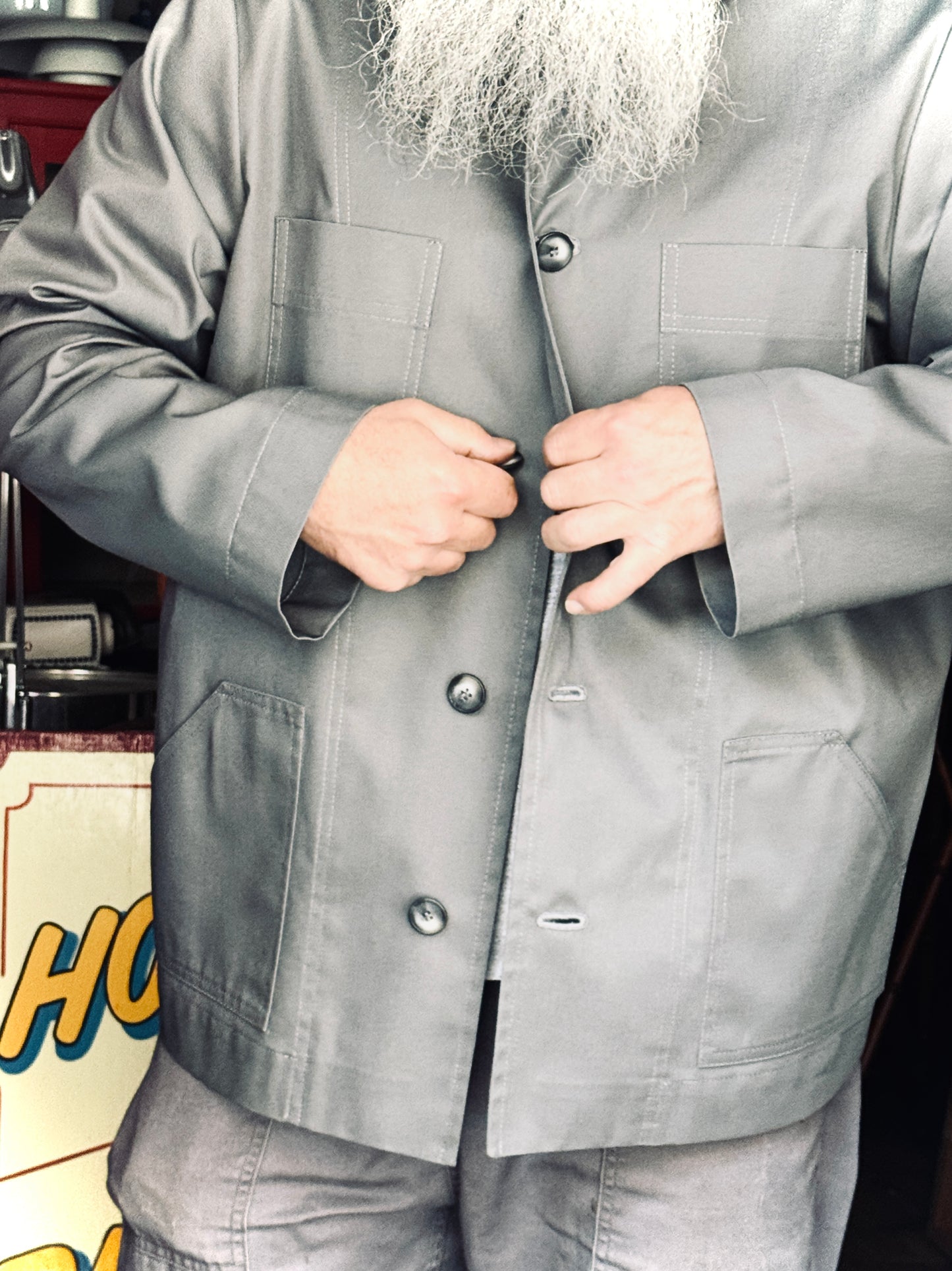 The 'Mintan' Made In London Classic Work Wear Drill Cotton Over Shirt