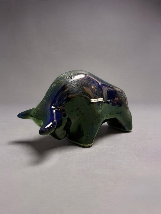 Otto Keramik Classic Ceramic Bull West German Pottery Fat Lava